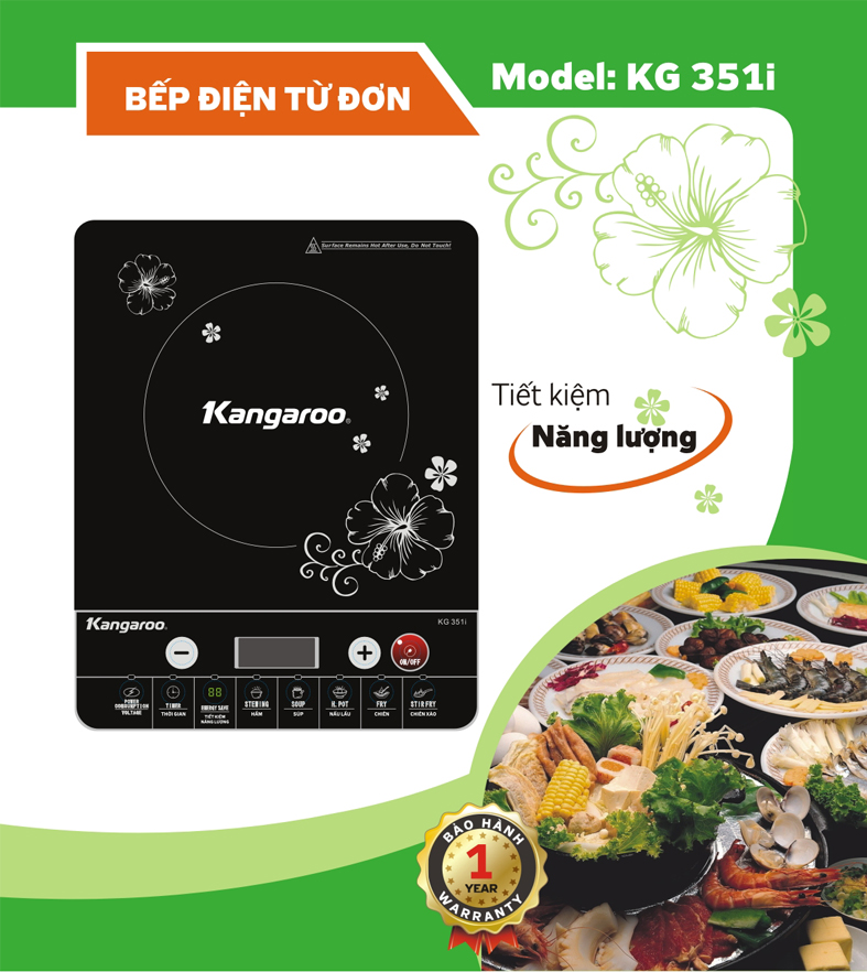 Bếp điện từ đơn Kangaroo KG351i