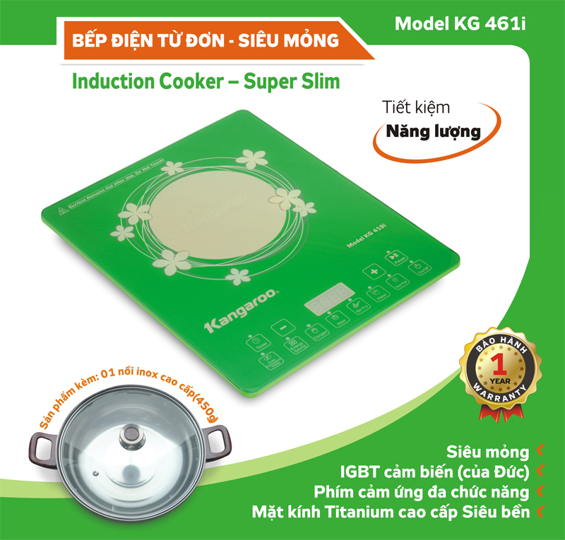 Đặc tính kỹ thuật Bếp điện từ Kangaroo KG 461