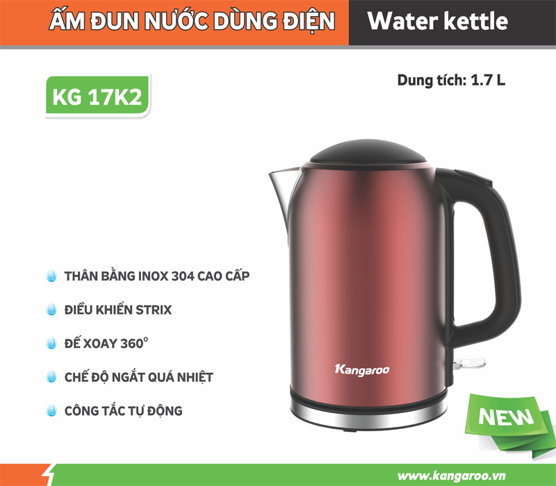 Bình đun siêu tốc KG17K2