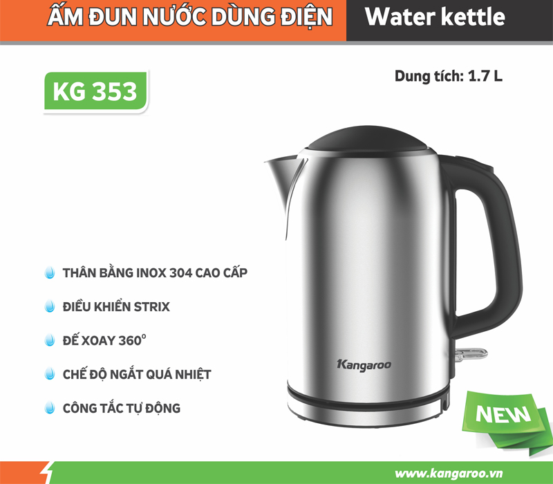 Bình đun siêu tốc KG353