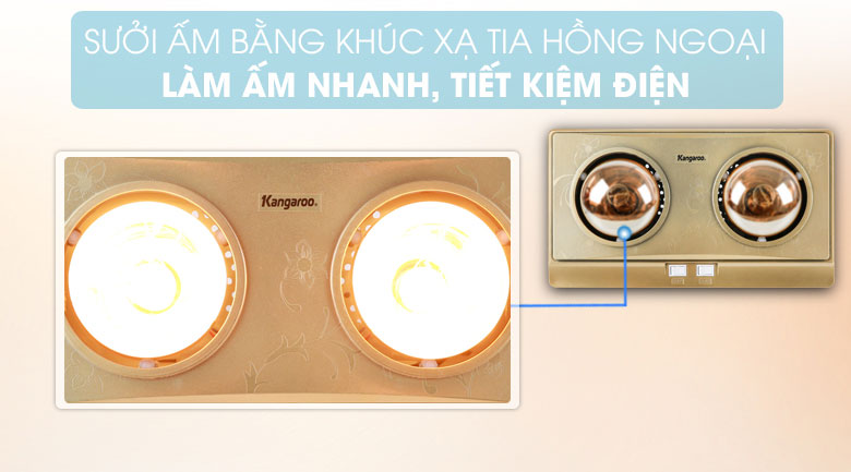 Đèn sưởi Kangaroo KG247V