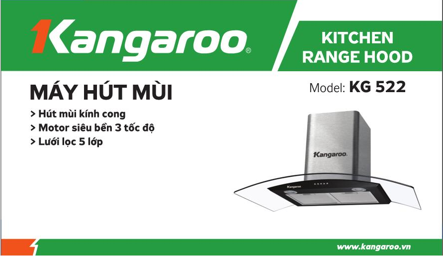 Máy hút mùi Kangaroo KG522