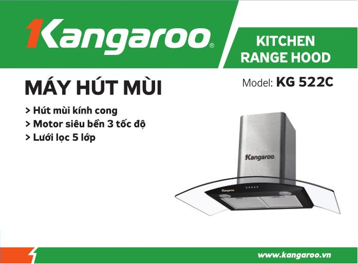 Máy hút mùi Kangaroo KG522C