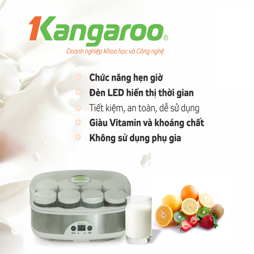 Máy làm sữa chua Kangaroo 8 cốc KG8S1