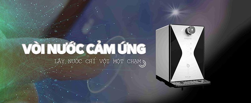 Máy lọc nước ion kiềm Kangaroo KG100EED vói vòi cảm ứng