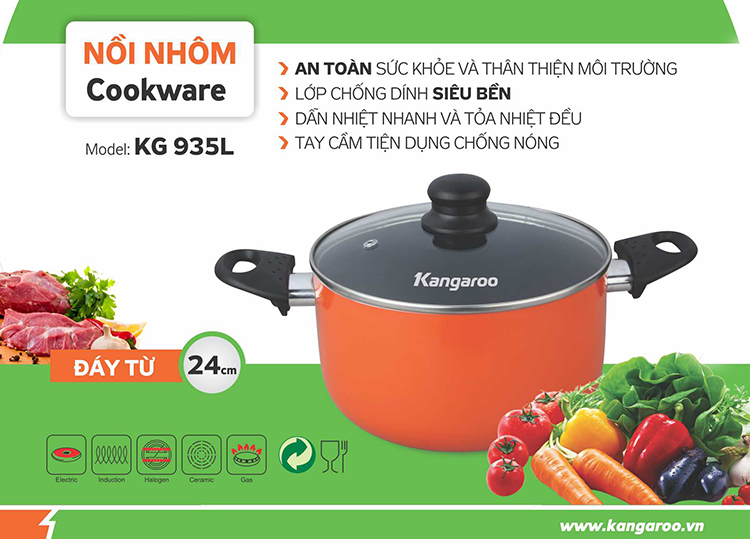 Nồi nhôm Kangaroo KG935L