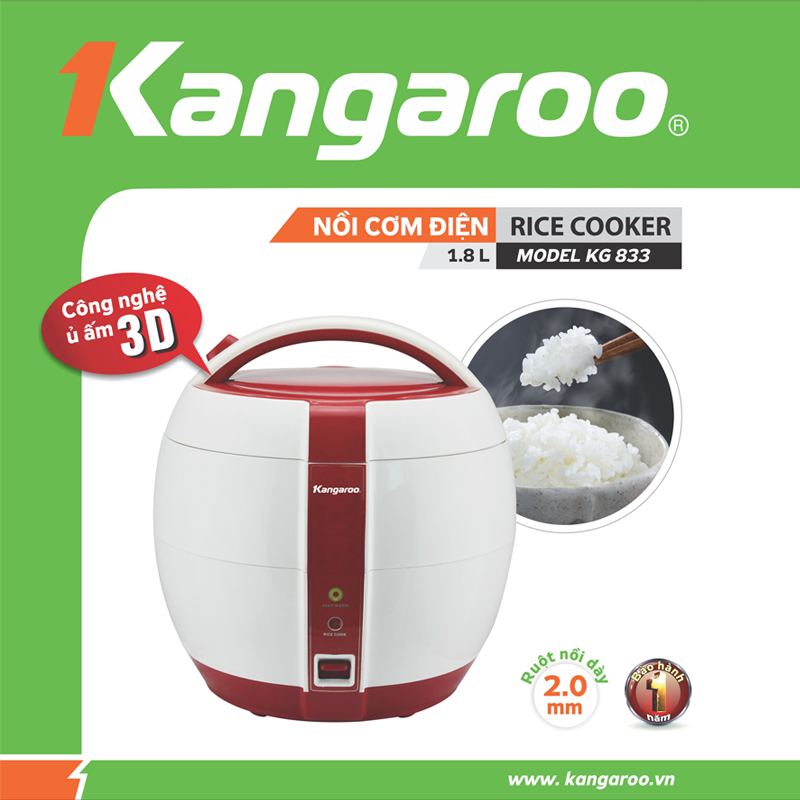 Nồi cơm điện Kangaroo KG832