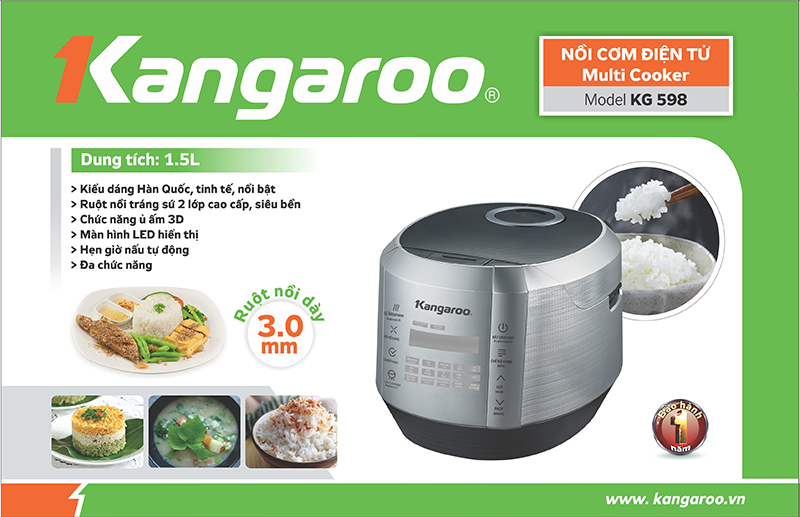 Nồi cơm điện tử Kangaroo KG598