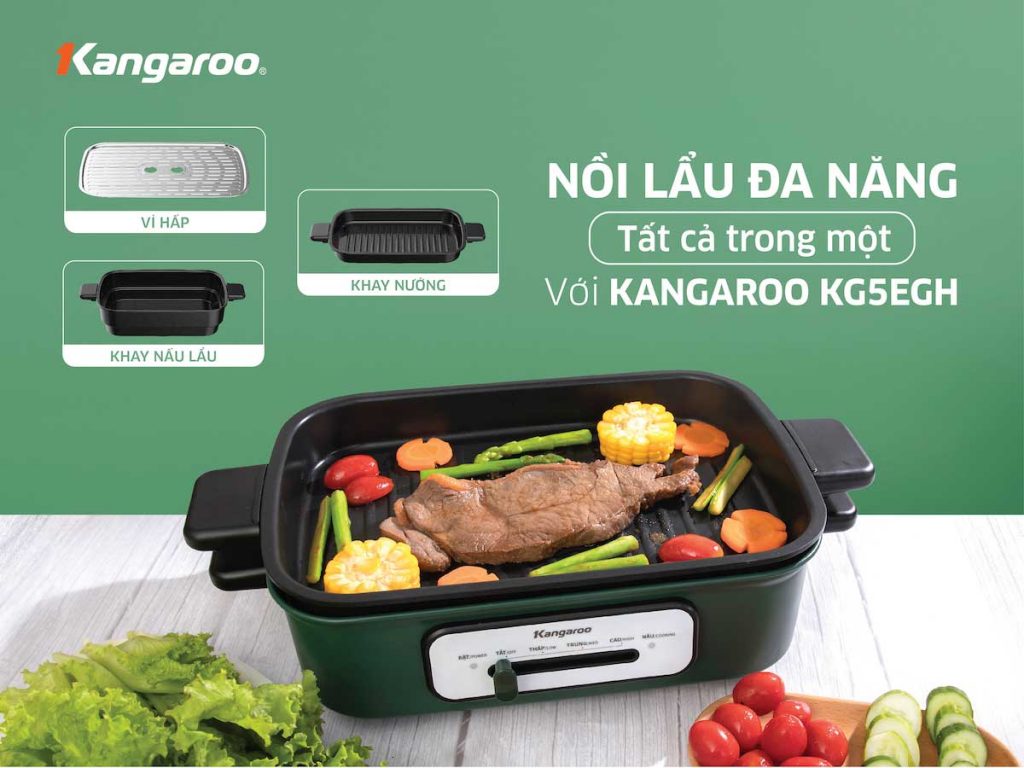 Nồi lẩu nướng đa năng Kangaroo KG5EGH