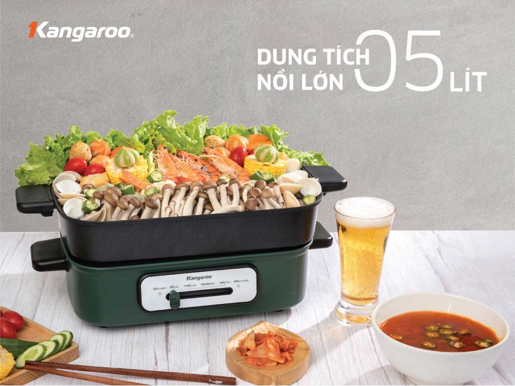 Nồi lẩu nướng đa năng Kangaroo KG5EGH