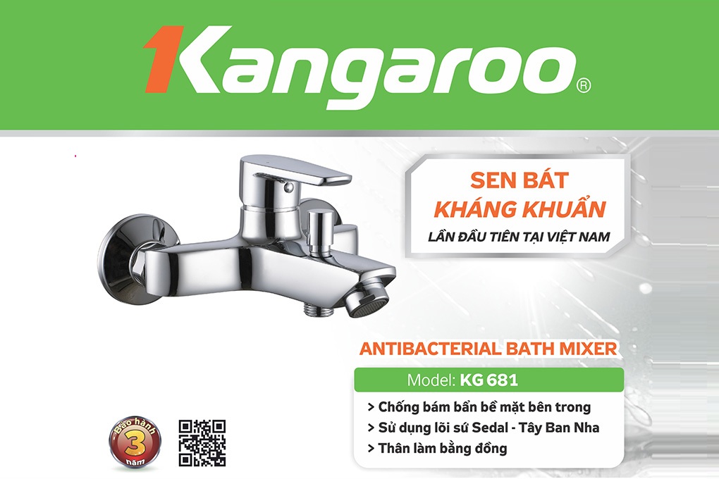 Sen bát kháng khuẩn Kangaroo KG681