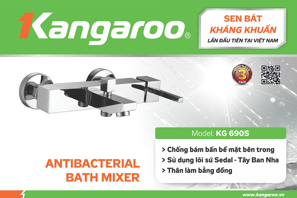 Sen bát kháng khuẩn Kangaroo KG690S