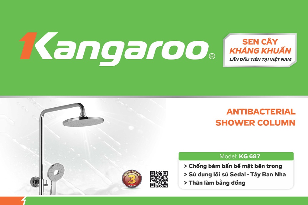 Sen cây kháng khuẩn Kangaroo KG687